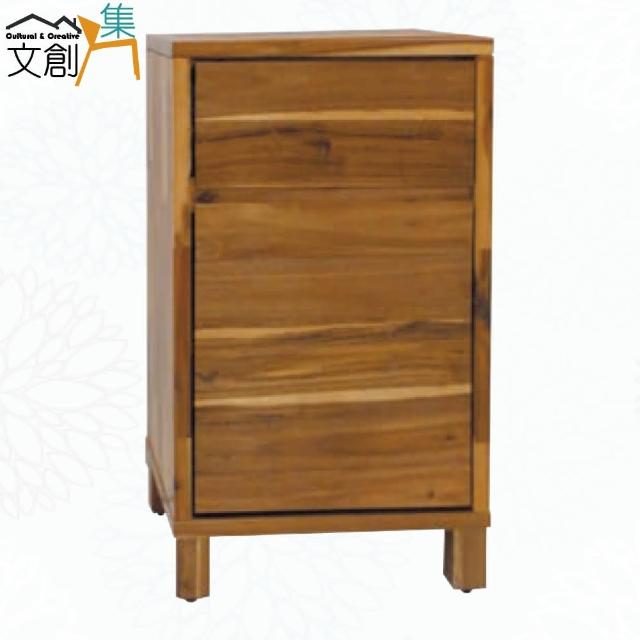 【文創集】拉瑪克實木1.5尺單門單抽收納櫃