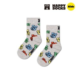 【Happy Socks】Kids系列-繽紛狗狗頭嬰童潮襪(嬰幼童/男女童)