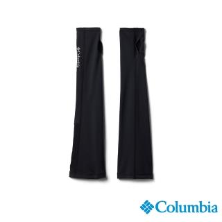 【Columbia 哥倫比亞】男女款-防曬UPF50涼感快排袖套-黑色(UCU11000BK/JS)