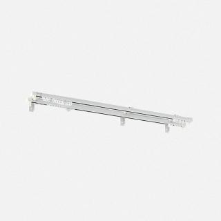 【特力屋】雙軌型手拉式伸縮窗簾軌道 1.66m-3.1m