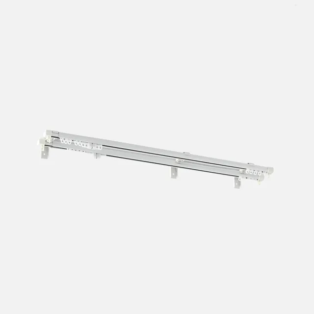 【特力屋】雙軌型手拉式伸縮窗簾軌道 1.66m-3.1m