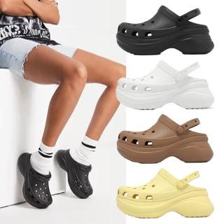 【Crocs】洞洞鞋 Bae Clog 女鞋 復古克駱格 厚底 增高 休閒鞋 卡駱馳 單一價(20630278R)