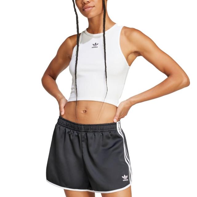 【adidas 愛迪達】短版 運動背心 ESS RIB TANK 女 - JC9007