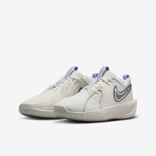 【NIKE 耐吉】籃球鞋 女鞋 大童 運動鞋 包覆 緩震 G.T. CUT 3 GS 米白灰 FD7033-104