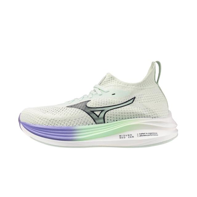 【MIZUNO 美津濃】Neo Zen 女 慢跑鞋 彈力 支撐 緩震 美津濃 綠 紫(J1GD258621)