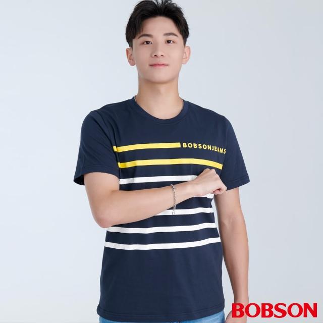 【BOBSON】男款印條上衣(74011-53)