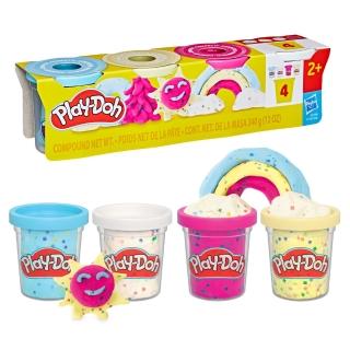 【PLAYDOH 培樂多】彩泥系列(特色黏土4入組)