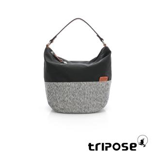 【tripose】漫遊系列桶型手提斜背包(經典黑)