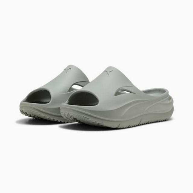 【PUMA】Slipper 拖鞋 休閒 厚底 男 女 Softride ZeroG Slide 灰色(40034303)