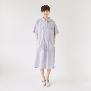 【Simply Yours 類似簡約】天絲棉百搭洋裝 紫F(天絲棉百搭洋裝)