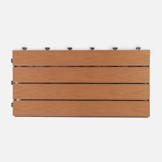 【特力屋】5入組 拼接踏板 塑木淺棕 60x30cm