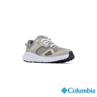 【Columbia 哥倫比亞】女款-防潑緩震休閒鞋-寬楦-灰色(UBK27800GY/JS)