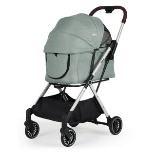 【JoPet】一鍵自動收車 寵物推車 鋁合金 極輕量(Piuma羽行者)