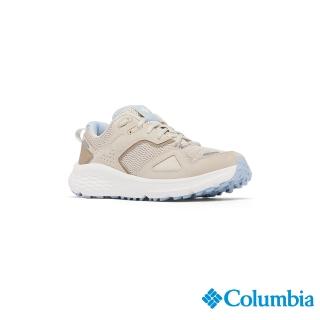 【Columbia 哥倫比亞】女款-防潑緩震休閒鞋-寬楦-卡其(UBK27800KI/JS)