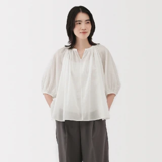 【MUJI 無印良品】女強撚短袖套衫(共3色)