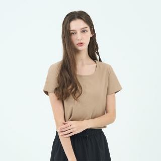 【GIORDANO 佐丹奴】女裝SORONA坑紋上衣 Spring Adventure系列(08 炊煙卡其)