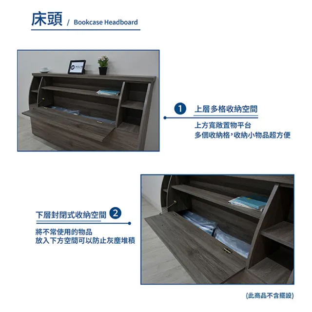 【A FACTORY 傢俱工場】派蒙 簡約收納房間3件組-單大3.5尺(床頭箱+床墊+三抽收納)
