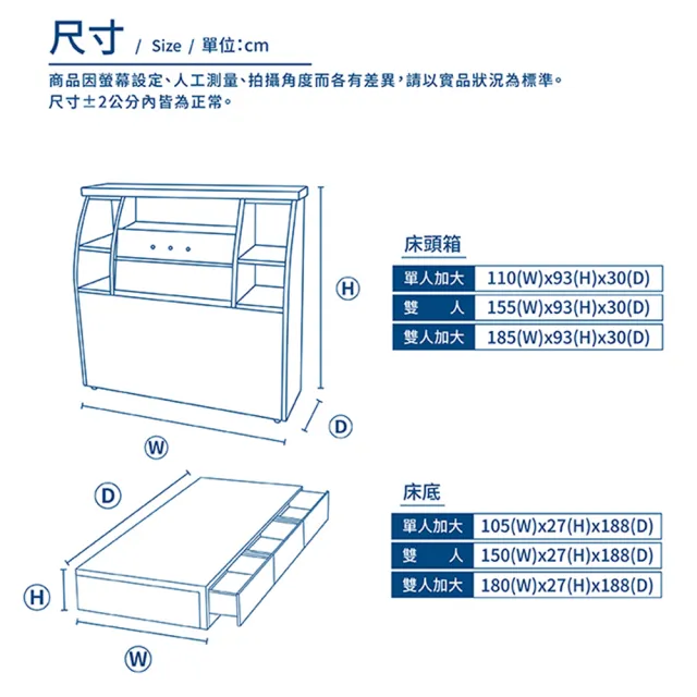 【A FACTORY 傢俱工場】派蒙 簡約收納房間3件組-單大3.5尺(床頭箱+床墊+三抽收納)