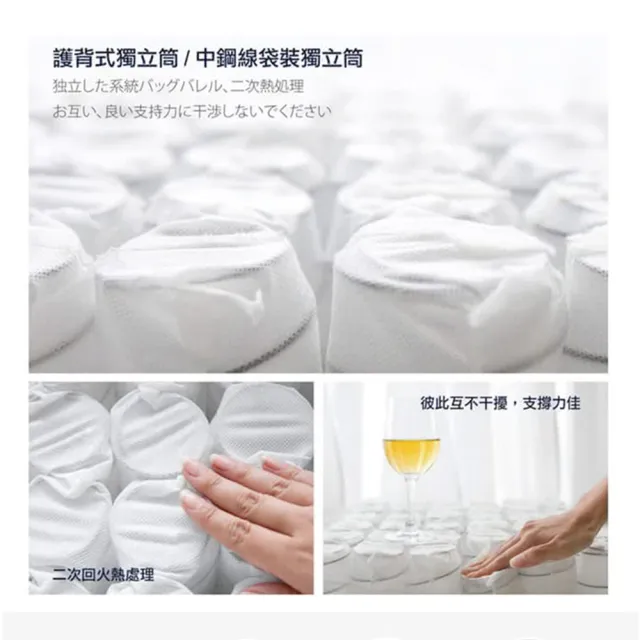 【藤原傢俬】飯店專用款日式獨立筒床墊(6尺雙人加大)