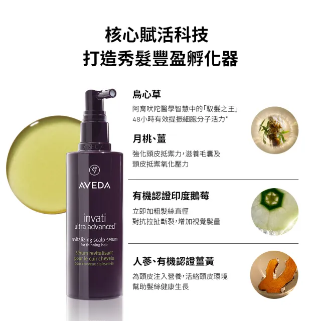 【AVEDA】蘊活煥欣豐盈菁華 30ml(頭皮精華 立即增加髮絲視覺量)