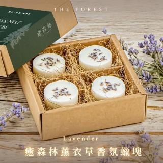 【The Forest 癒森林】癒森林薰衣草香氛蠟塊4入組23g*4 薰衣草+琥珀+雪松(香氛蠟燭/居家香氛/香氛蠟塊)
