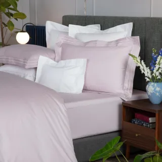 【WEDGWOOD】義大利400織長纖棉 鬆緊床包一件｜簡約素色任選(百貨款｜加大180x186cm)