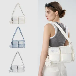 【ROBINMAY】Meego雙口袋肩背包(拉鍊封口/多色任選)