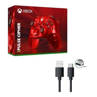 【Microsoft 微軟】XBOX 原廠無線控制器 緋紅領域 手把 PC手把 全新未拆封(贈副廠TYPE-C充電線)