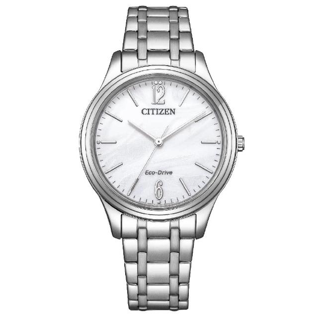 【CITIZEN 星辰】LADYS系列 光動能大三針時尚腕錶/34mm(EM0411-71A)