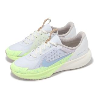 【NIKE 耐吉】慢跑鞋 Sonic Fly GS 大童 女鞋 米白 綠 藍 透氣 運動鞋 IB8886-141