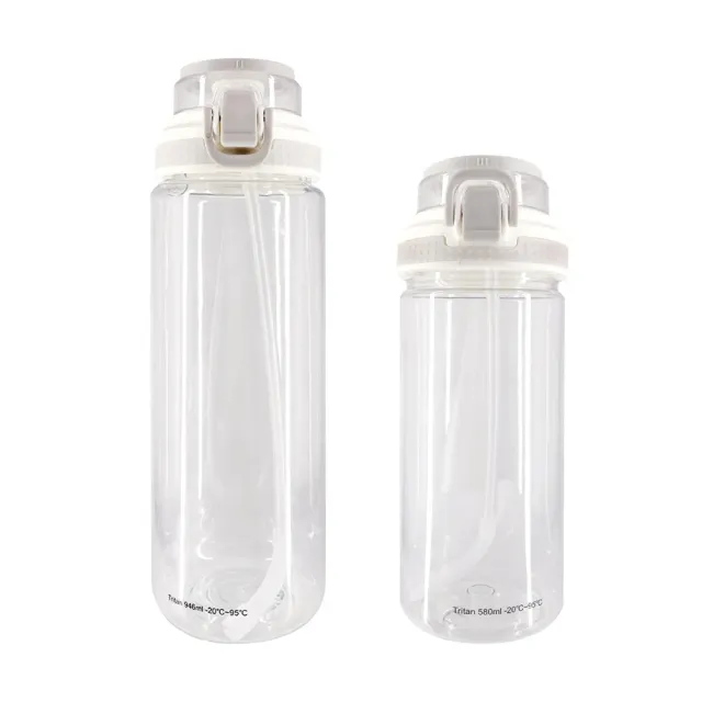 【MOCODO 伴佳家】抑菌彈蓋水壺 580ML、946ML(兩款各1罐)