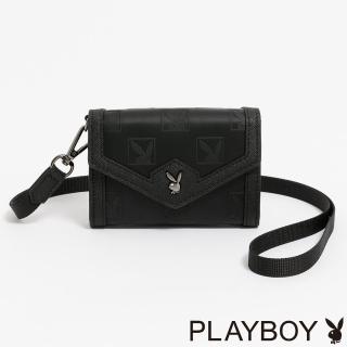【PLAYBOY】零錢包 Modishly系列(黑色)