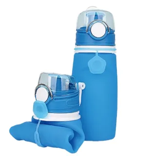 【MOCODO 伴佳家】矽膠環保捲捲水壺(550ml*2)