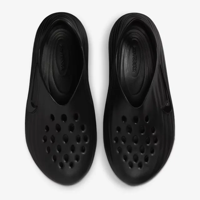 【NIKE 耐吉】REACTX REJUVEN8 黑色 男款 防水拖鞋 休閒鞋 洞洞鞋 懶人拖(HV5060-001)