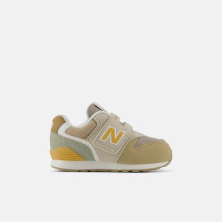 【NEW BALANCE】NB 996 童鞋 休閒鞋 運動鞋 魔鬼氈 嬰幼 灰黃色(IZ996RT3-W)