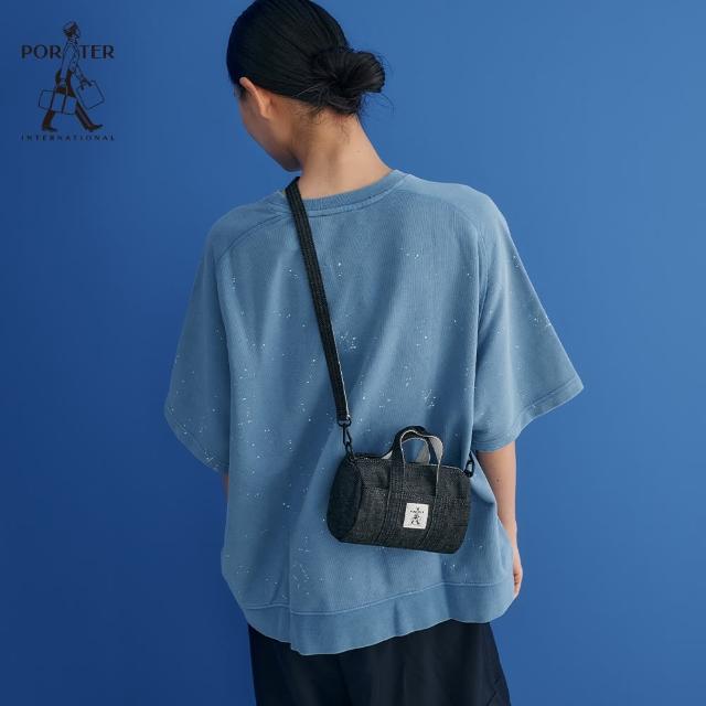 【PORTER INTERNATIONAL】自由丹寧NIMES手提包(黑)