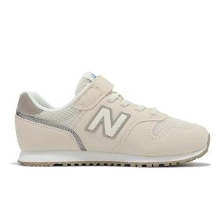 【NEW BALANCE】NB 373 童鞋 休閒鞋 運動鞋 魔鬼氈 中大童 米白色(YV373ML2-W)
