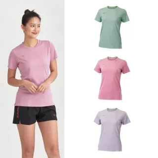 【MIZUNO 美津濃】吸汗速乾 抗UV 女款路跑短袖T恤 J2TAC203XX （任選一件）(短袖T恤)