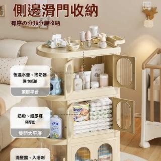 【巨匠】推車收納箱 落地移動家用玩具儲物櫃 分層置物架 推車整理架 收納箱(落地移動推車收納箱)