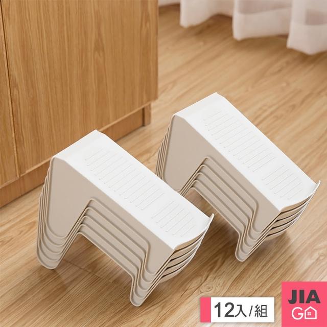 【JIAGO】小宅救星 雙層鞋子收納架(12入組)