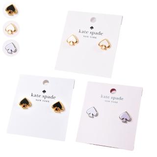 【KATE SPADE】琺瑯桃心針式耳環(新款任選)