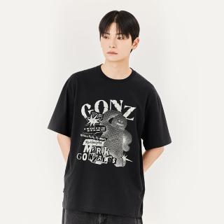 【Mark Gonzales】男女同款 GONZ COLLAGE T恤-黑色