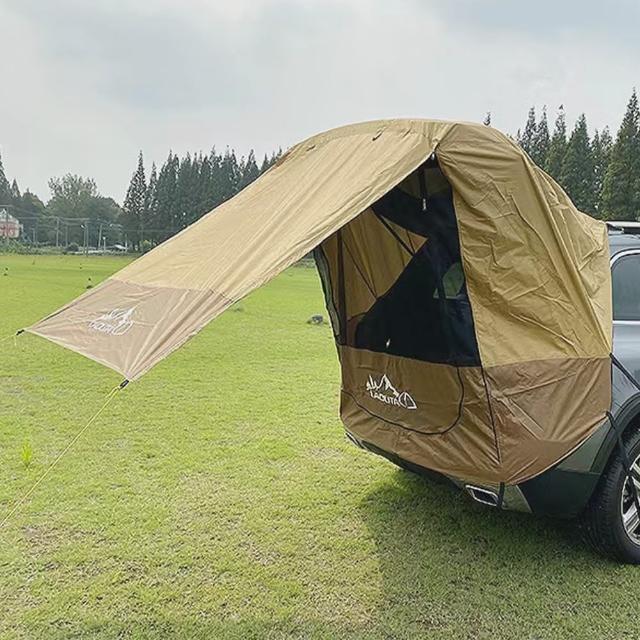 車尾帳篷 休旅車尾帳篷 遮陽防雨後備箱 車尾延伸帳篷(車後帳 紗網帳)