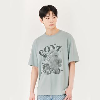 【Mark Gonzales】男女同款 GONZ COLLAGE T恤-灰色