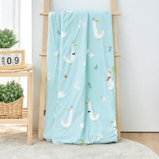 【Great Living 格蕾寢飾】La Belle 眠綿冰兒童玻尿酸抗菌涼感涼被-冬呱愛玉(100x120CM)