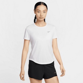 【NIKE 耐吉】短袖上衣 休閒 運動 Dri-FIT 女 AS W NK TEMPO DF SS TOP 白色(HQ0649100)