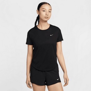 【NIKE 耐吉】短袖上衣 休閒 運動 Dri-FIT 女 AS W NK TEMPO DF SS TOP 黑色(HQ0649010)