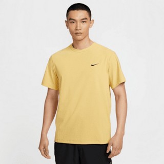 【NIKE 耐吉】短袖上衣 休閒 運動 T恤 Dri-FIT 男 AS M NK DF UV HYVERSE SS 黃色(DV9840700)