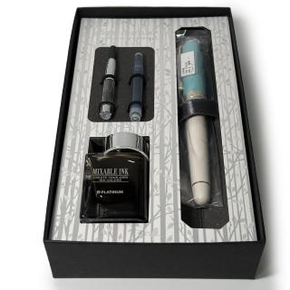 【PLATINUM 白金】心型鋼筆 墨水禮盒組(3776)
