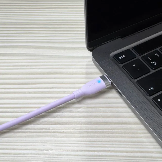 【LaPO】USB-C 液態矽膠微光快充傳輸線(PD/QC 100W 150cm)